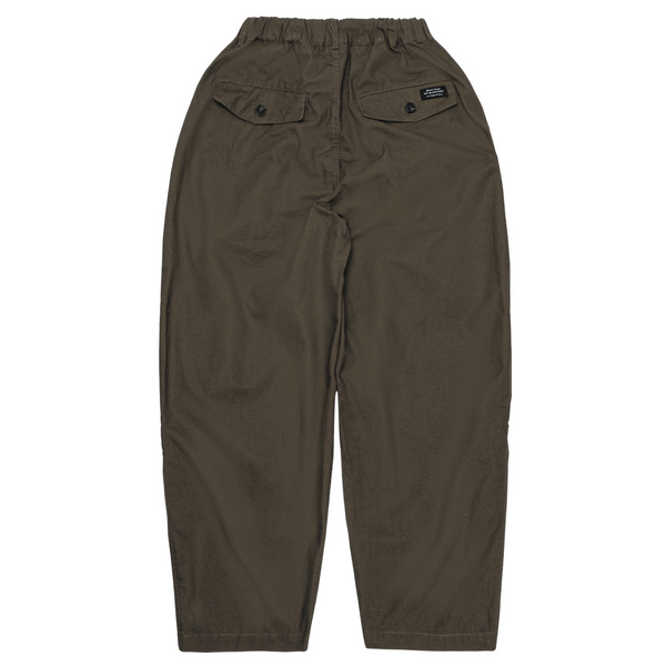 Wide Military Cargo Pants - Brown