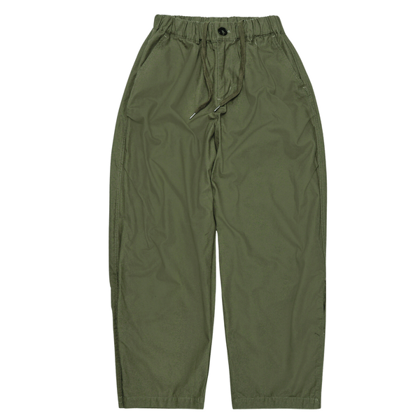 Wide Military Cargo Pants - Green