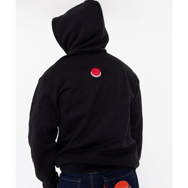 Red Button Hoodie