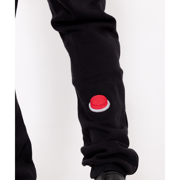 Red Button Sweat Pants