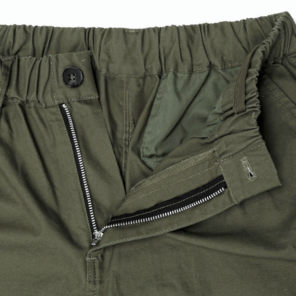 Wide Military Cargo Pants - Green