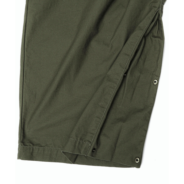 Wide Military Cargo Pants - Green