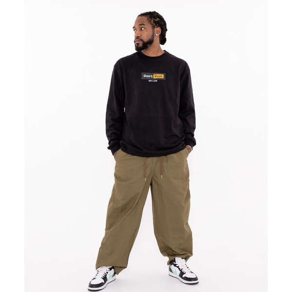 Wide Military Cargo Pants - Green