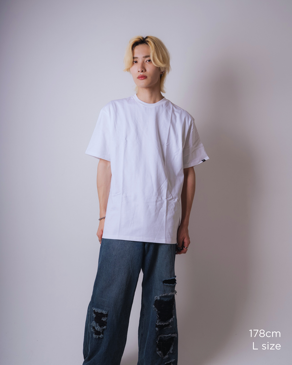 Red Impulse S/S TEE White