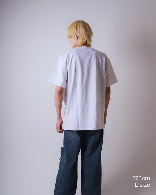 Red Impulse S/S TEE White