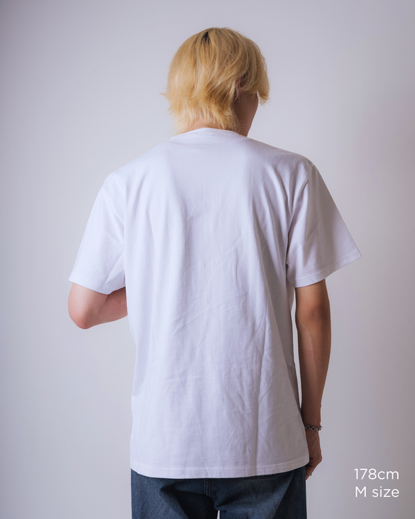Red Impulse S/S TEE White