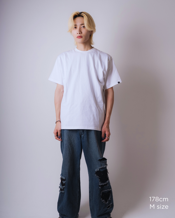 Red Impulse S/S TEE White