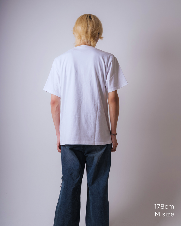 Red Impulse S/S TEE White