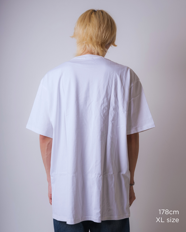 Red Impulse S/S TEE White