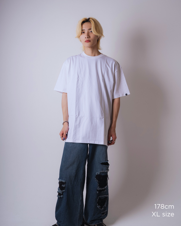 Red Impulse S/S TEE White