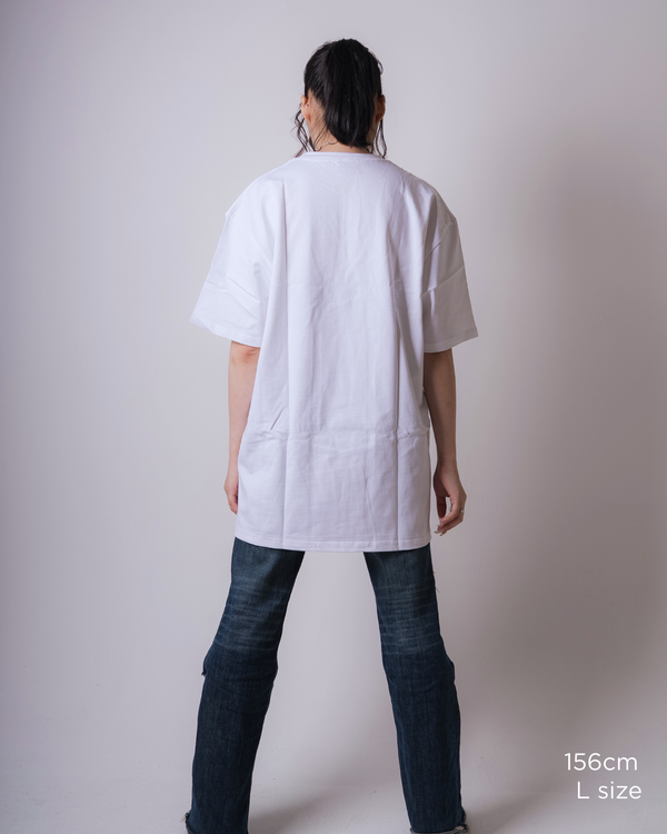 Red Impulse S/S TEE White